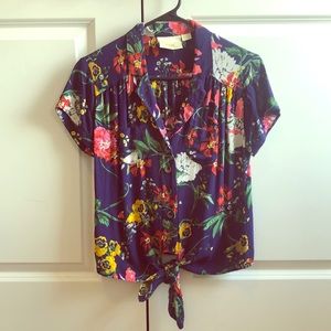 Maeve by Anthropologie Floral Shirt